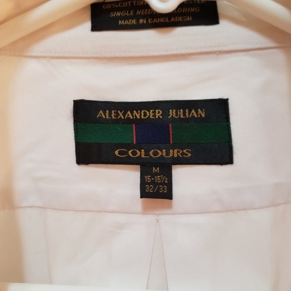Mens Alexander Julian colours white dress shirt